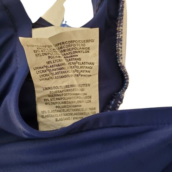 Maxine Of Hollywood Women's V-Neck Drape Front Mio One Piece Swimsuit Size 10 - Picture 11 of 13